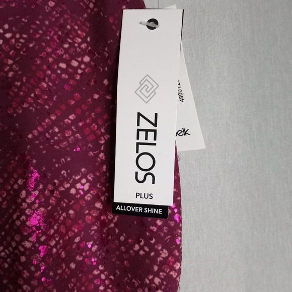 Zelos Women's Tight Pink Snake Athletic Gym Workout Leggings Pants Plus Size 3X - Picture 8 of 11